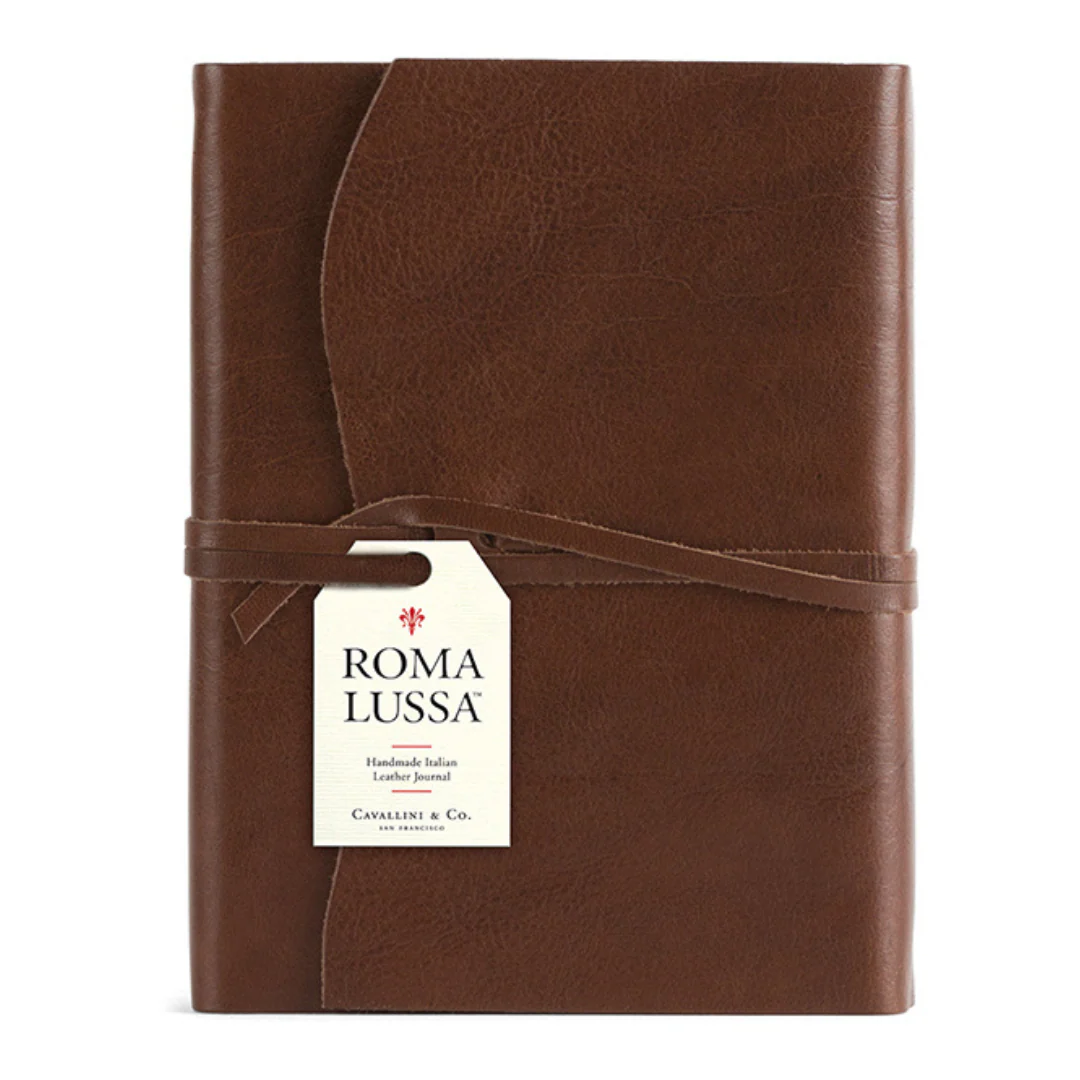 Cavallini & Co. Leather Journal Roma Lussa 5"x7" - Chocolate - Image 2