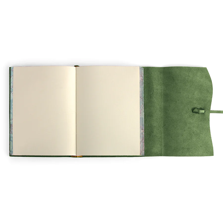 Cavallini & Co. Leather Journal Roma Lussa 5"x7" - Green - Image 3