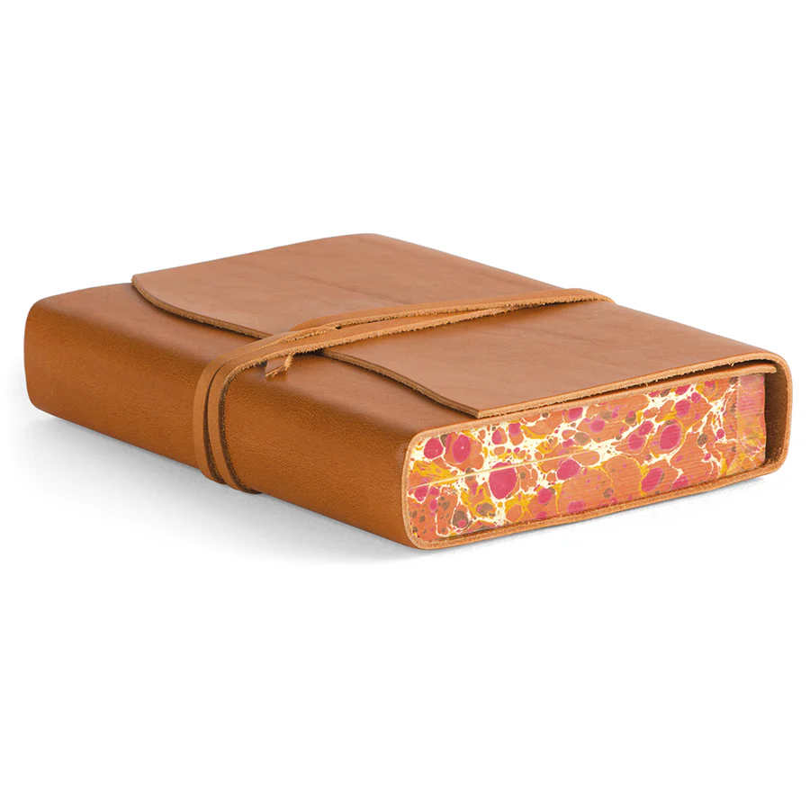 Cavallini & Co. Journal Roma Lussa 6"x8" - Saddle Tan Leather - Image 2
