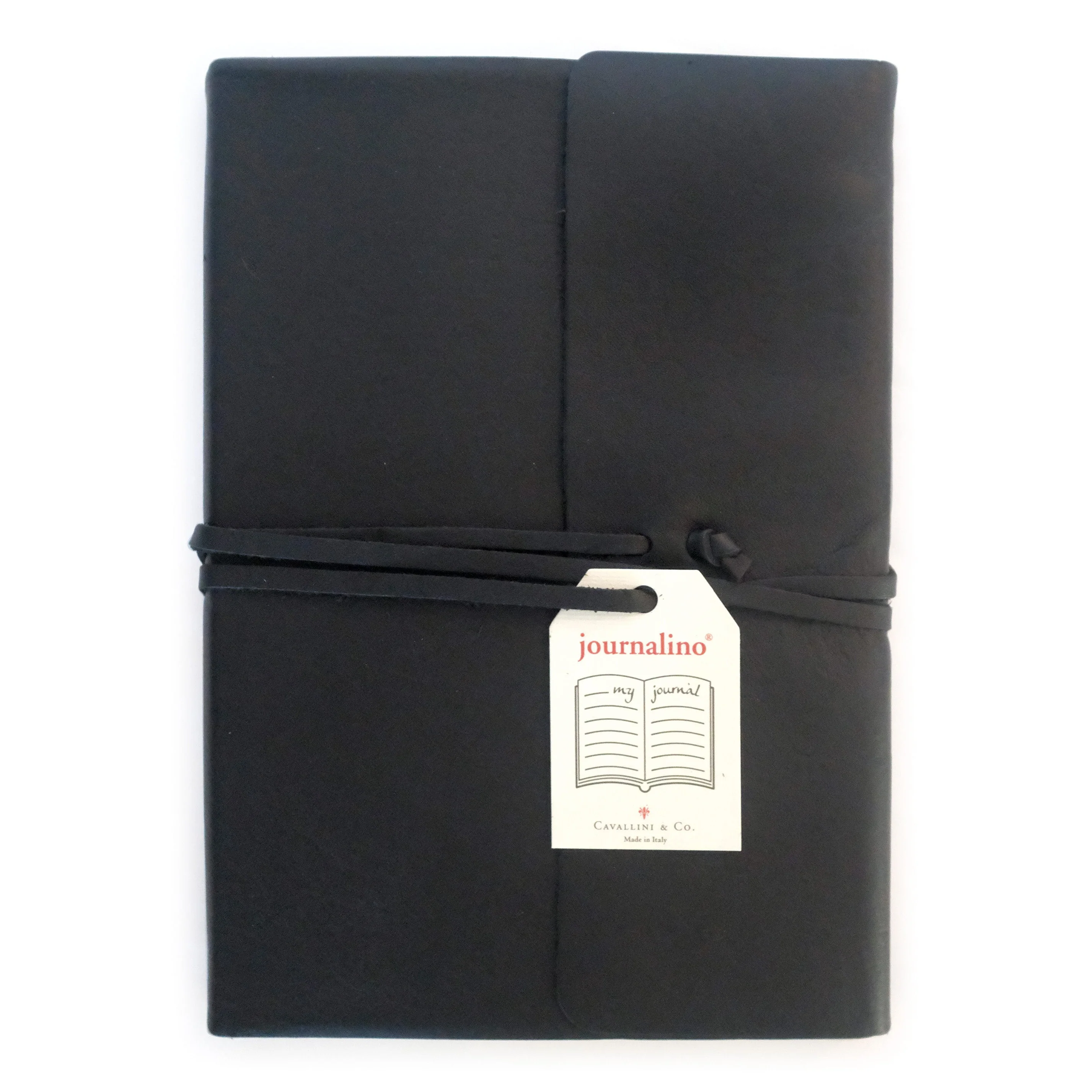 Cavallini & Co. Leather Journalino Grande 6"x8" - Black