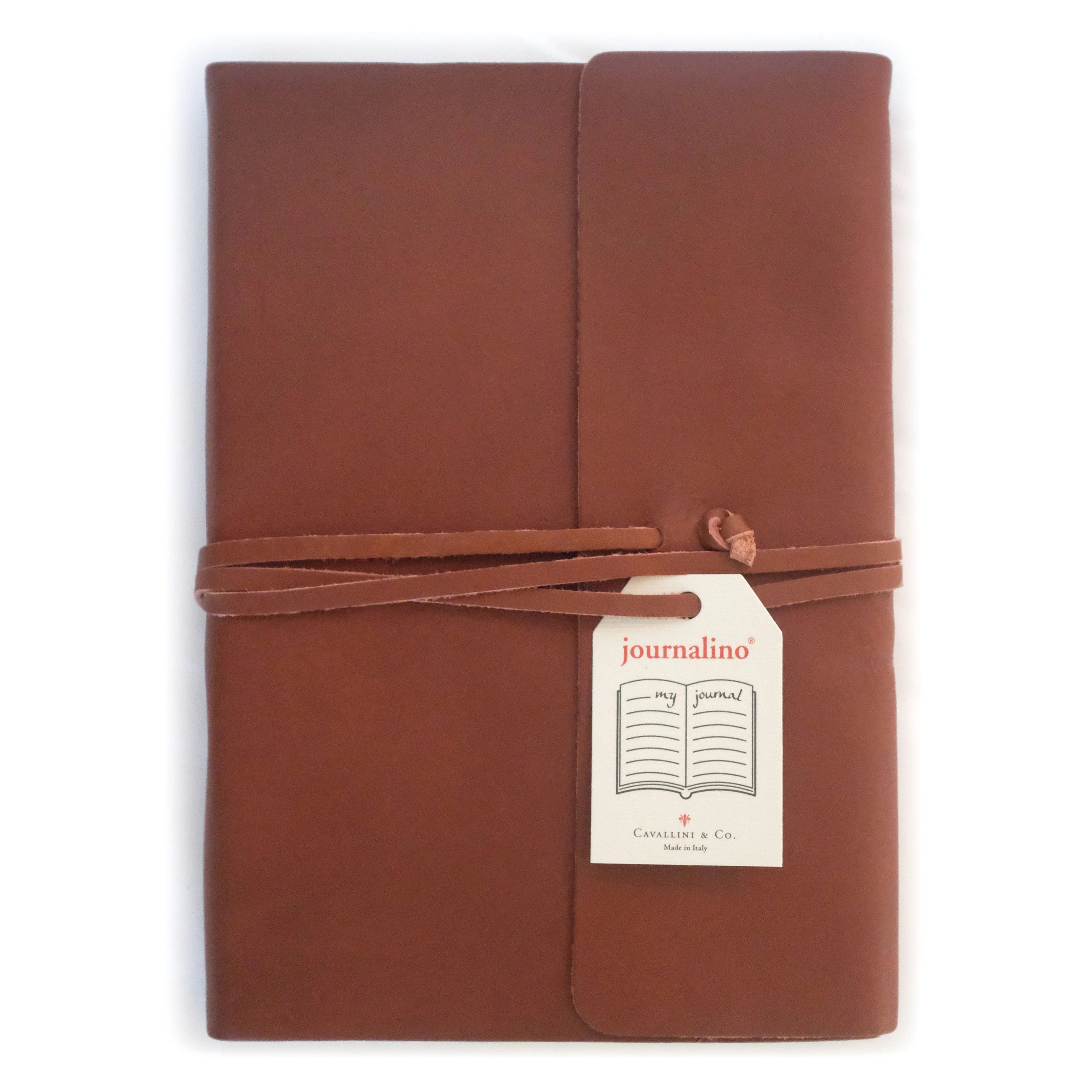Cavallini & Co. Leather Journalino Grande 6"x8" - Brown