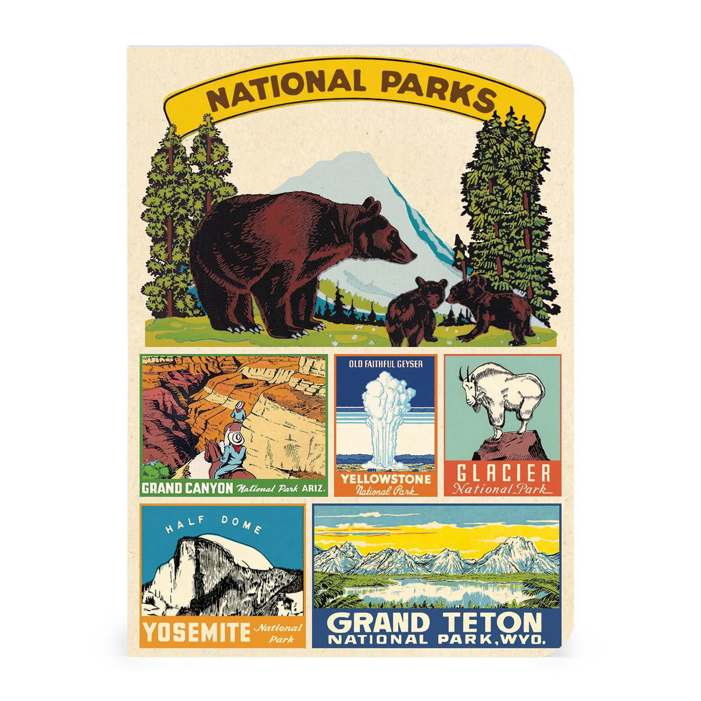 Cavallini & Co. 3 Mini Notebooks - National Parks - Image 2