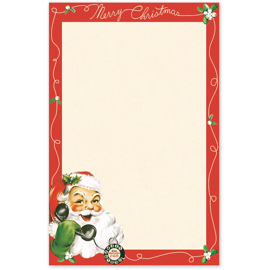 Cavallini & Co. Notepad - Santa Claus - Image 2
