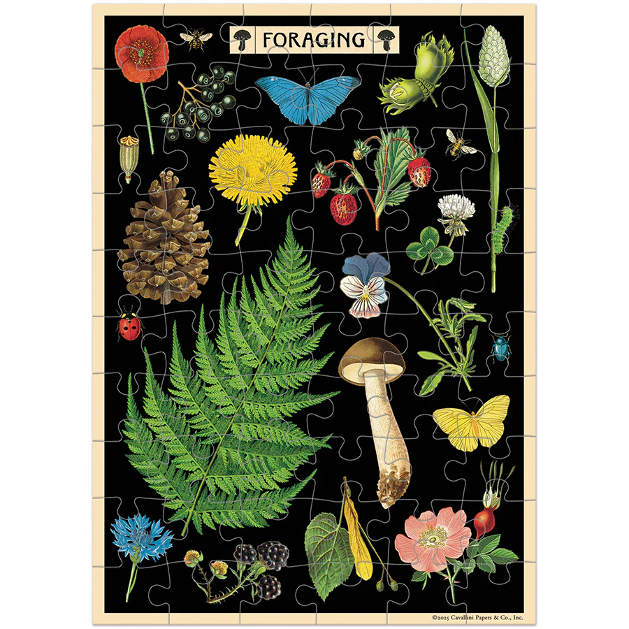 Cavallini & Co. Puzzle Greeting Card - Foraging - Image 3