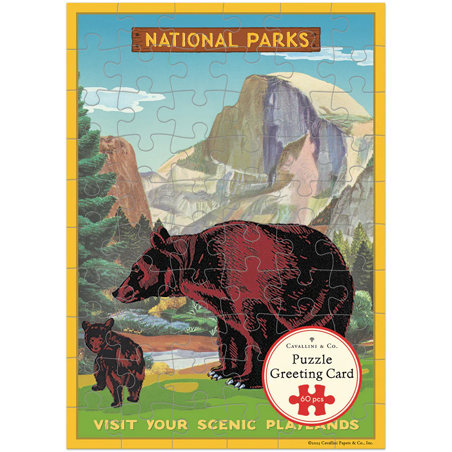 Cavallini & Co. Puzzle Greeting Card - National Parks