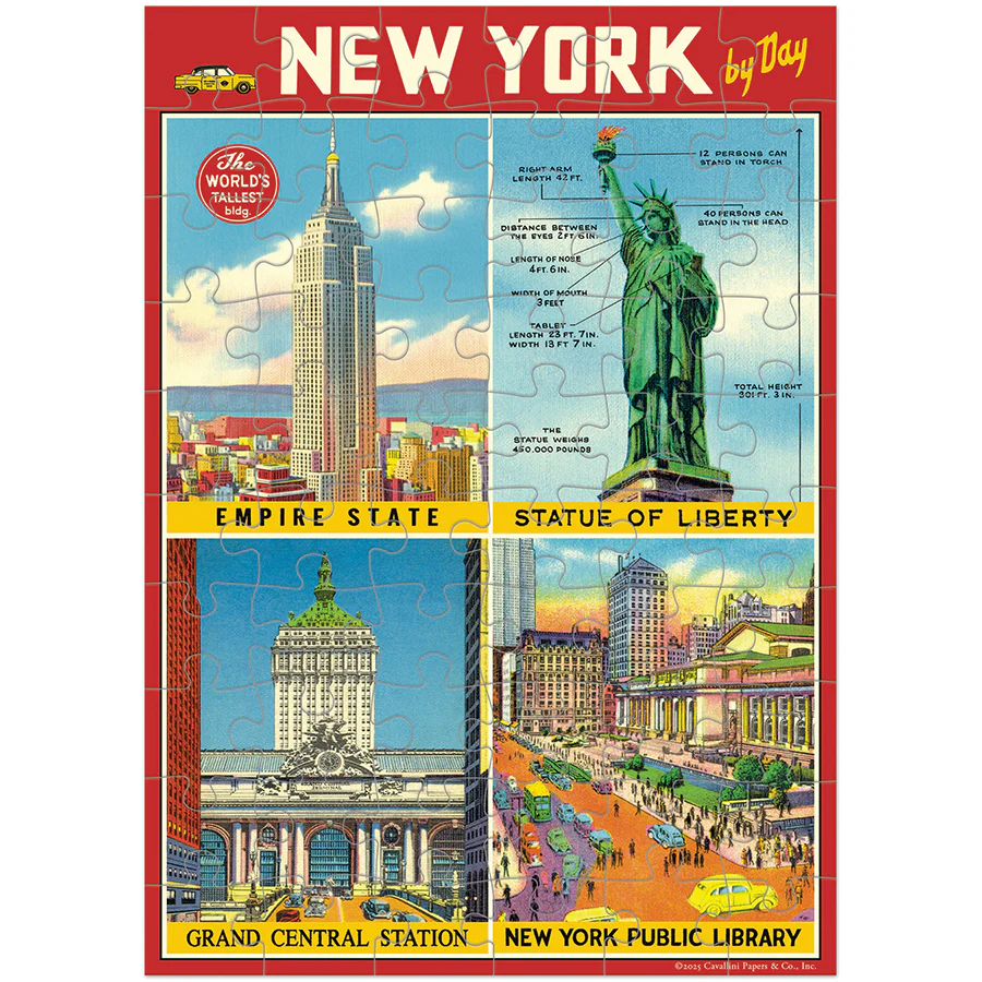 Cavallini & Co. Puzzle Greeting Card - New York City - Image 3