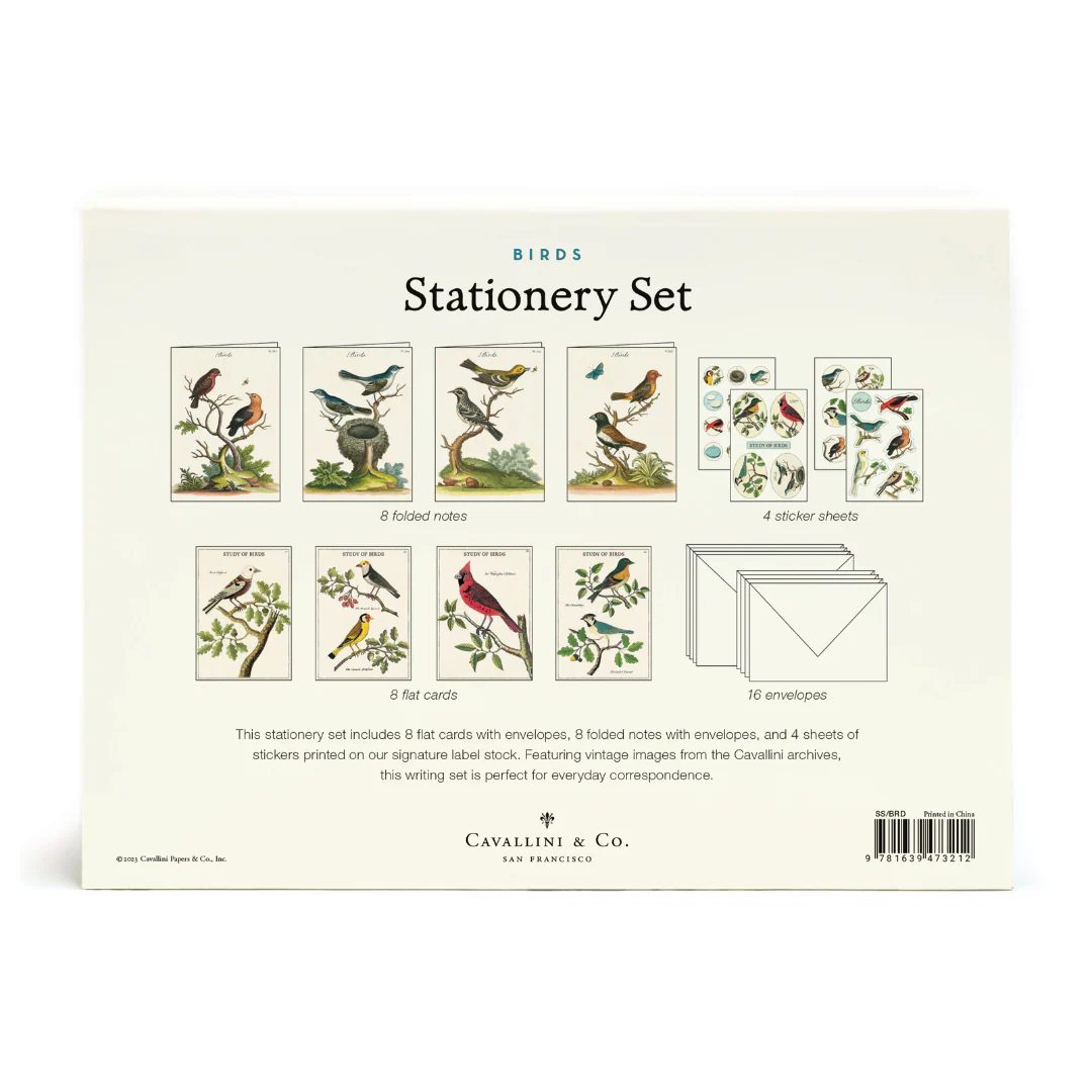 Cavallini & Co. Stationery Set - Birds - Image 3