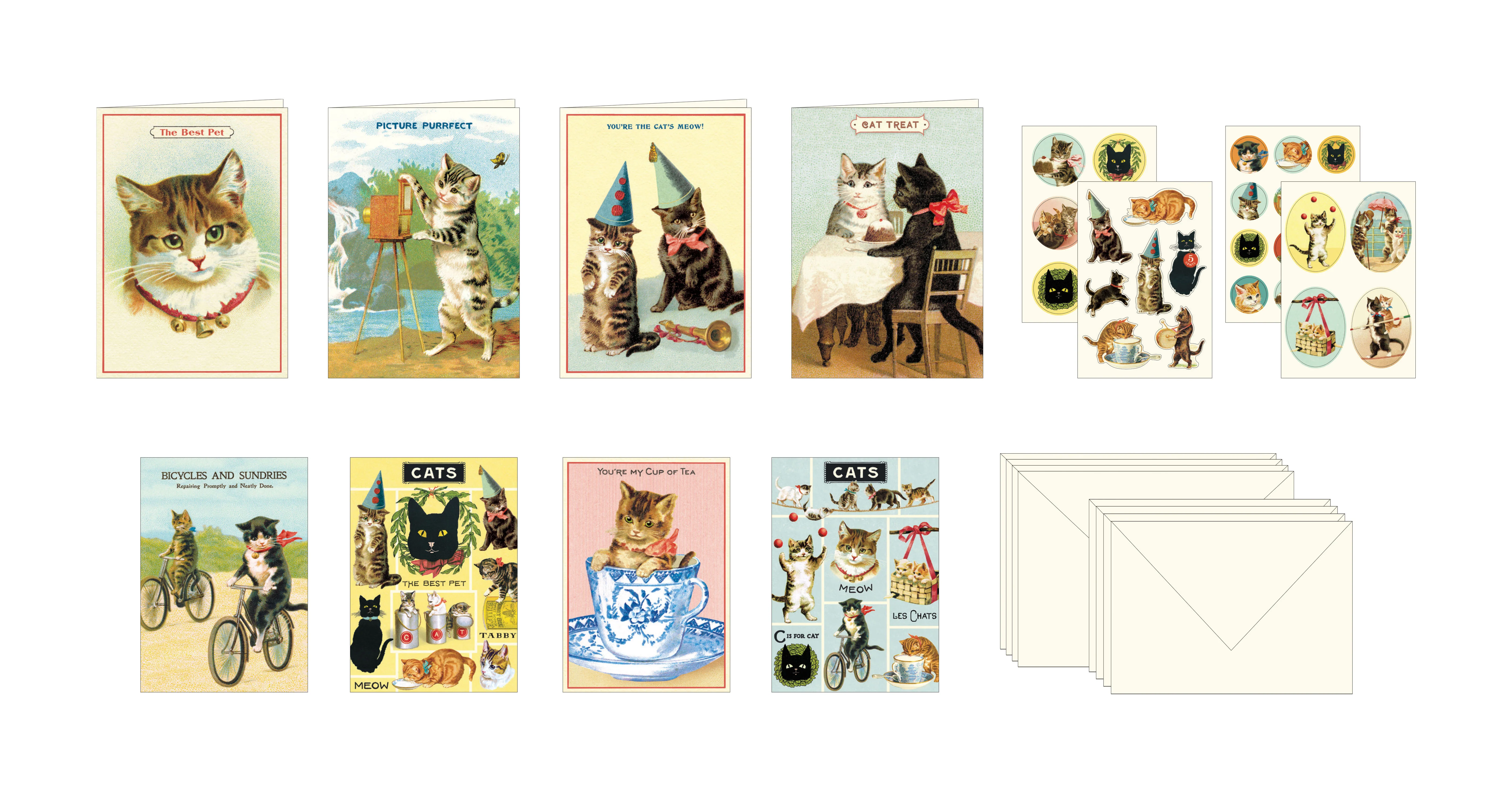 Cavallini & Co. Stationery Set - Cats - Image 2