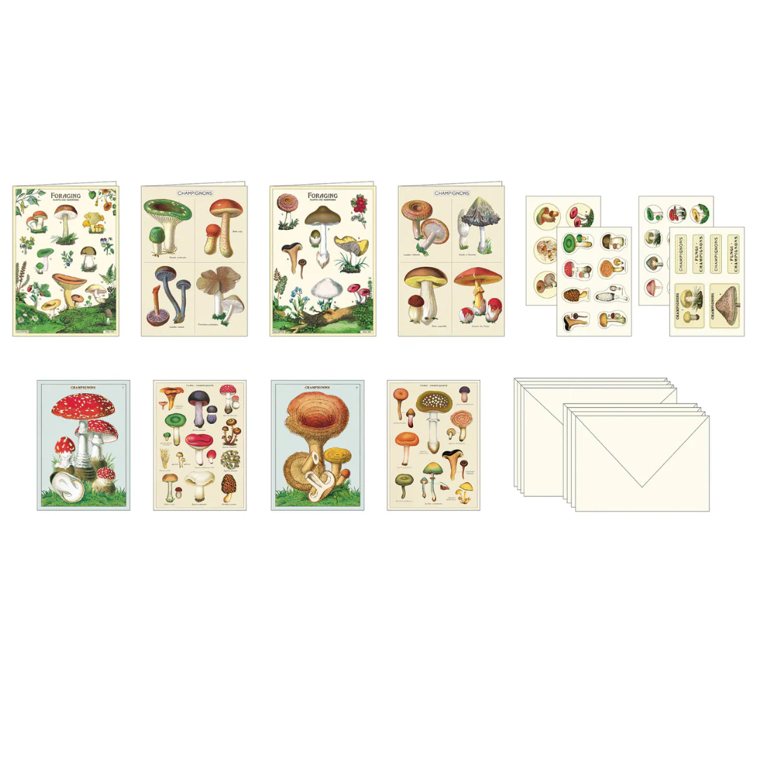 Cavallini & Co. Stationery Set - Mushrooms - Image 2