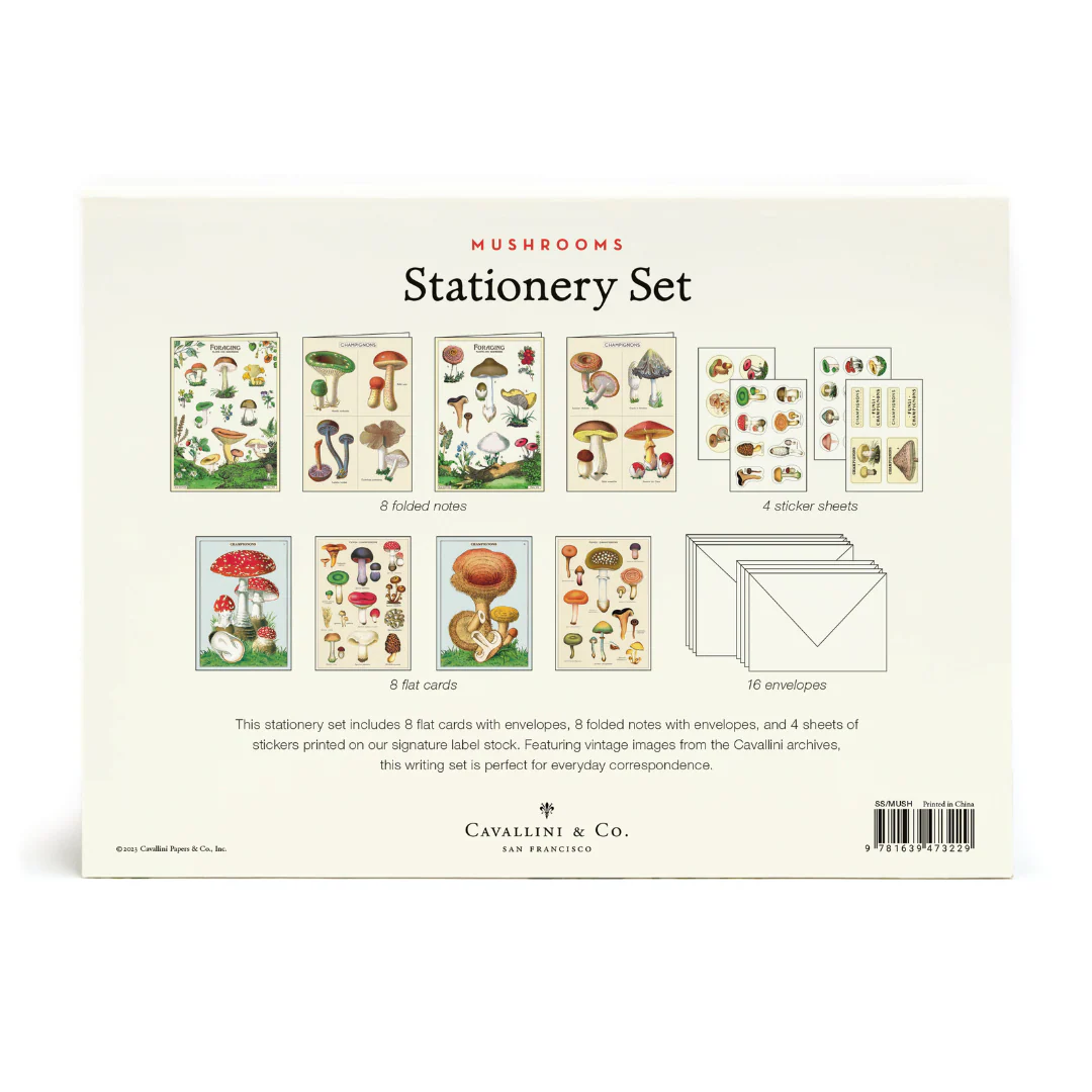 Cavallini & Co. Stationery Set - Mushrooms - Image 3