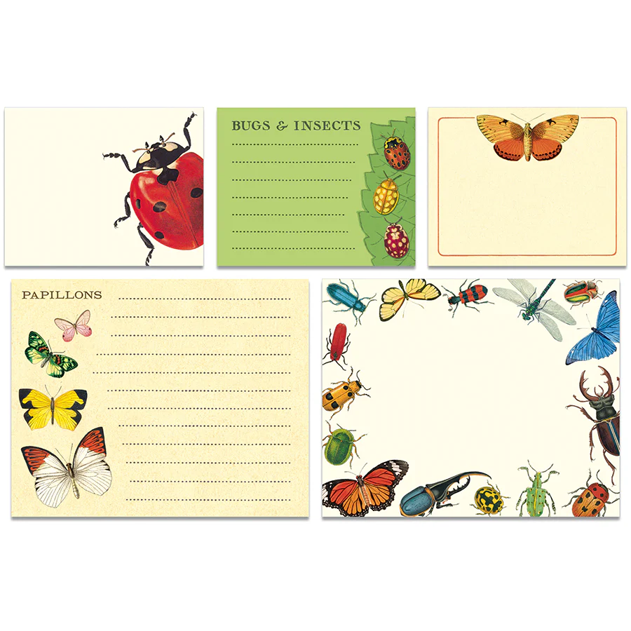 Cavallini & Co. Sticky Notes - Bugs & Insects
