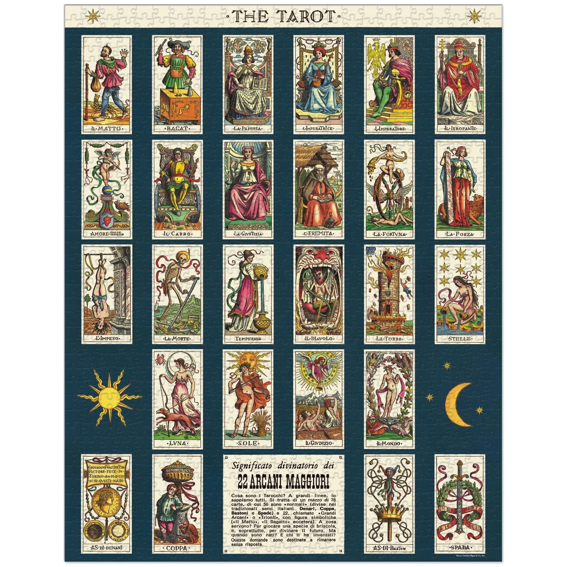 Cavallini & Co. 1000 Piece Puzzle - Tarot - Image 3