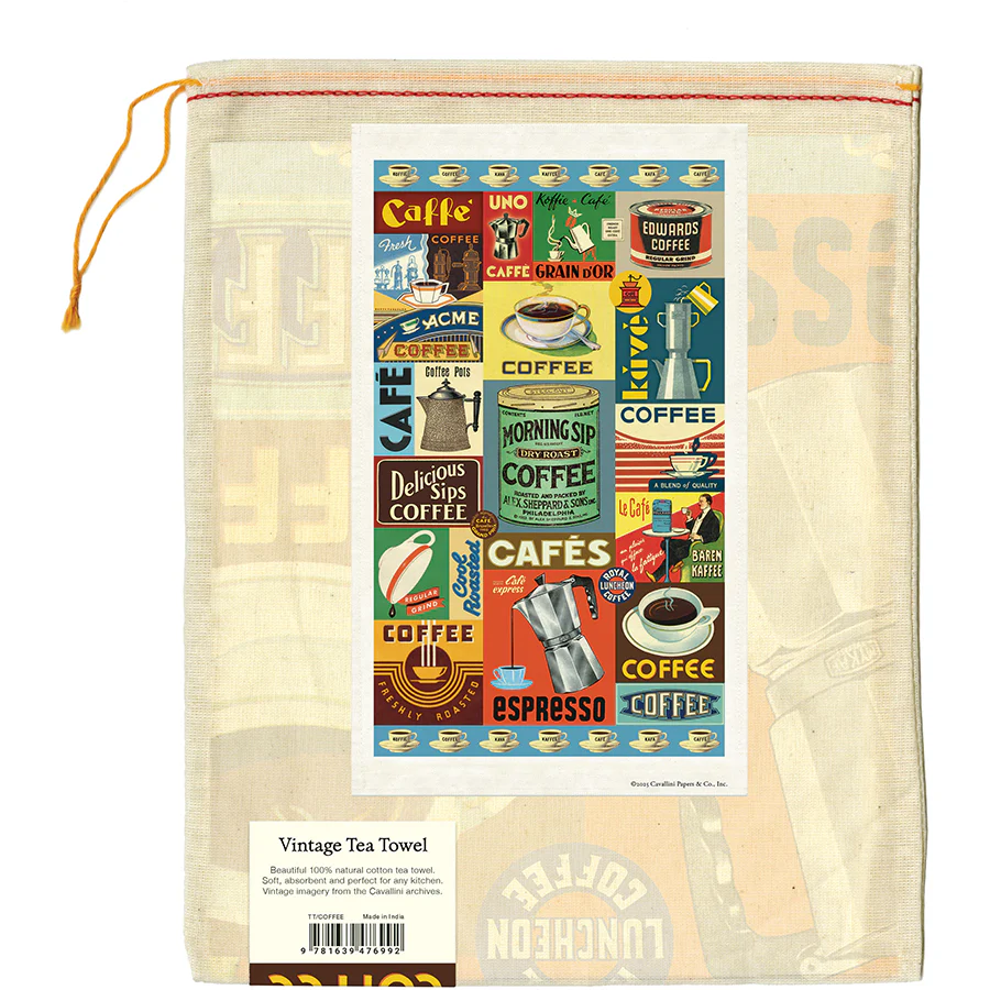 Cavallini & Co. Tea Towel - Coffee - Image 3