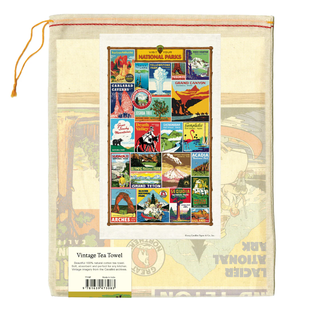Cavallini & Co. Tea Towel - National Parks - Image 2