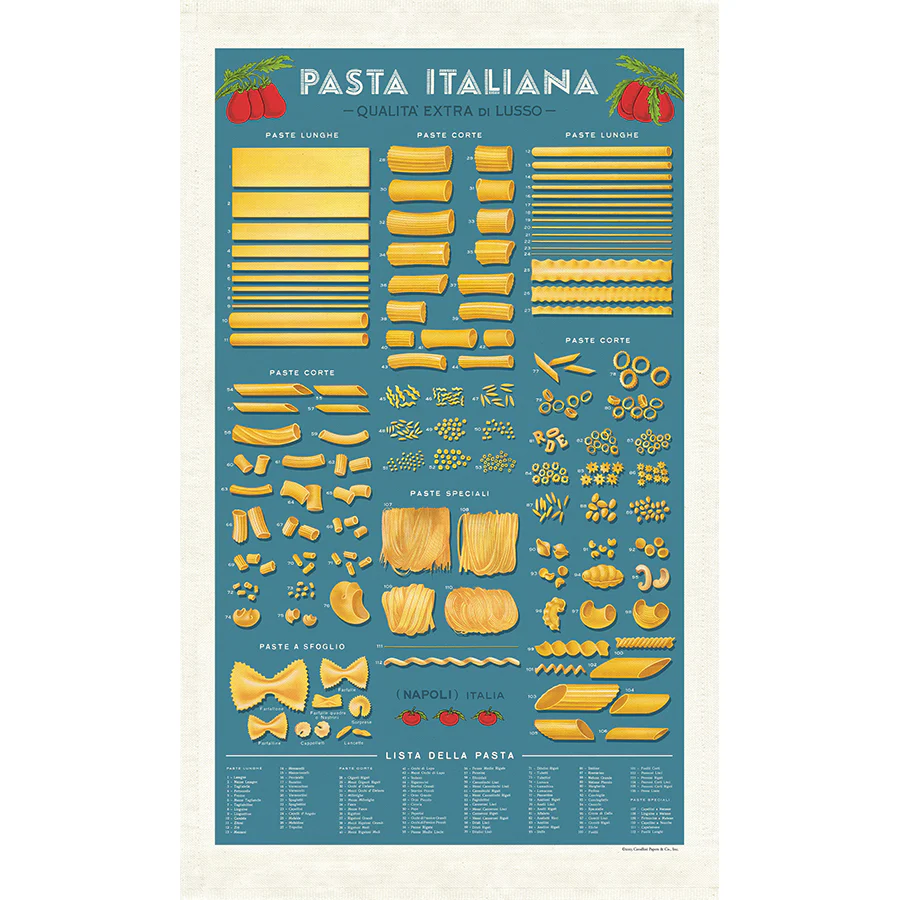 Cavallini & Co. Tea Towel - Pasta - Image 2