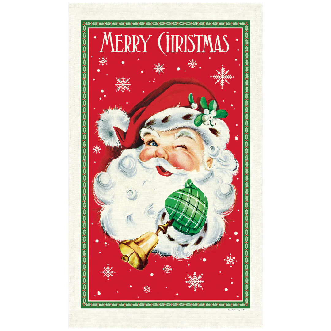 Cavallini & Co. Tea Towel - Santa Claus - Image 3