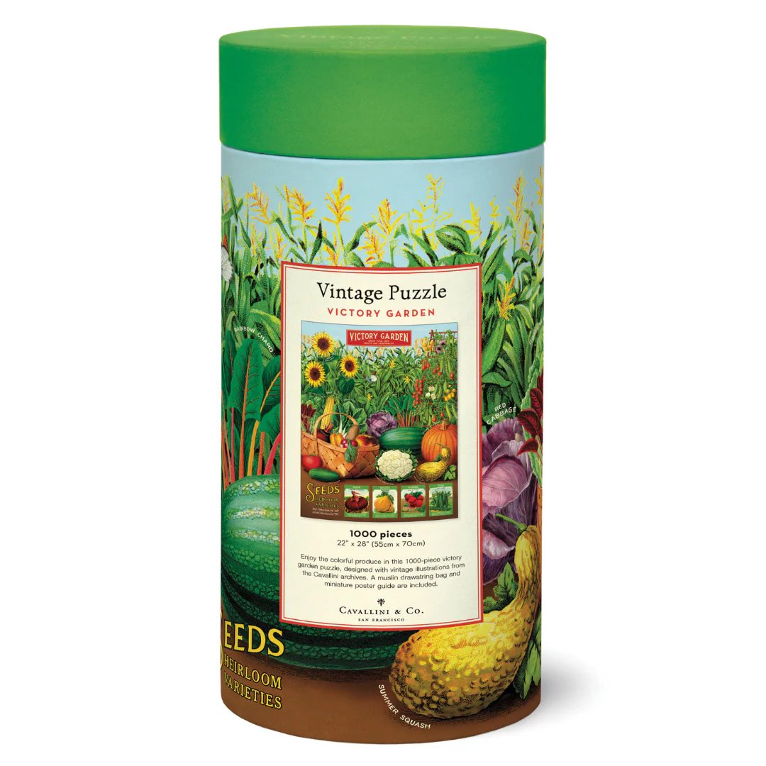 Cavallini & Co. 1000 Piece Puzzle - Victory Garden - Image 3