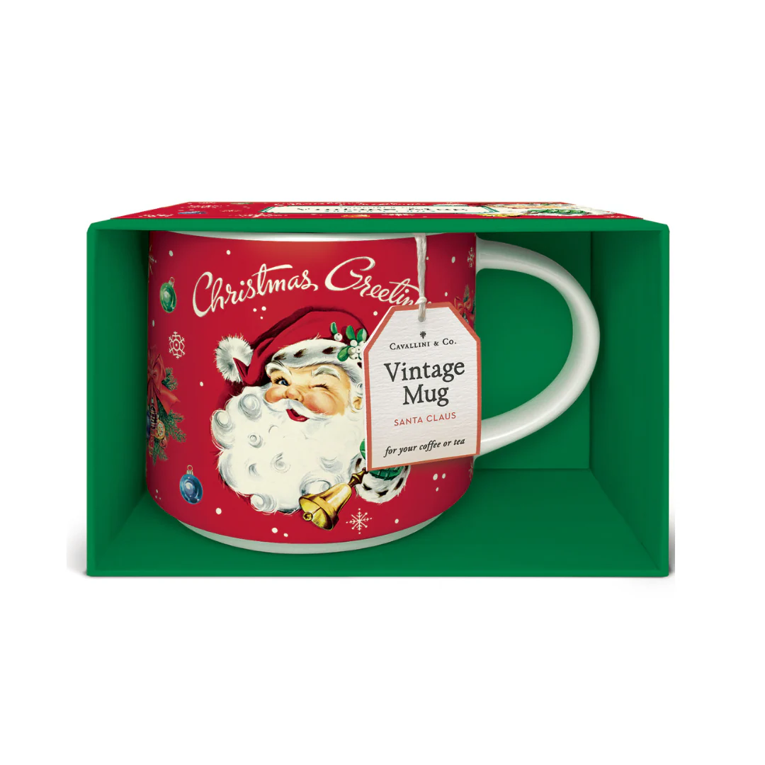 Cavallini & Co. Vintage Mug - Christmas Santa - Image 2