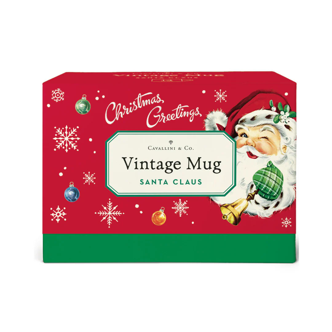 Cavallini & Co. Vintage Mug - Christmas Santa - Image 3