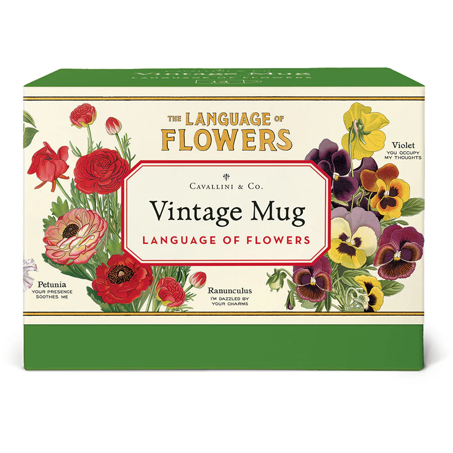 Cavallini & Co. Vintage Mug - Language of Flowers - Image 3