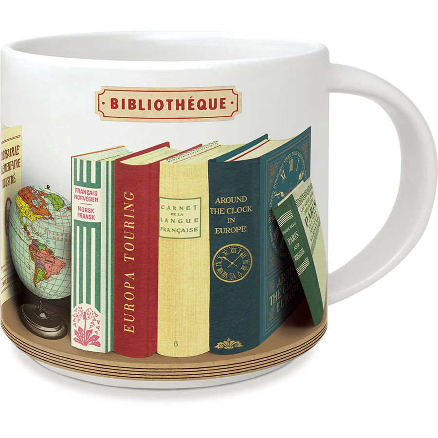 Cavallini & Co. Vintage Mug - Library Books