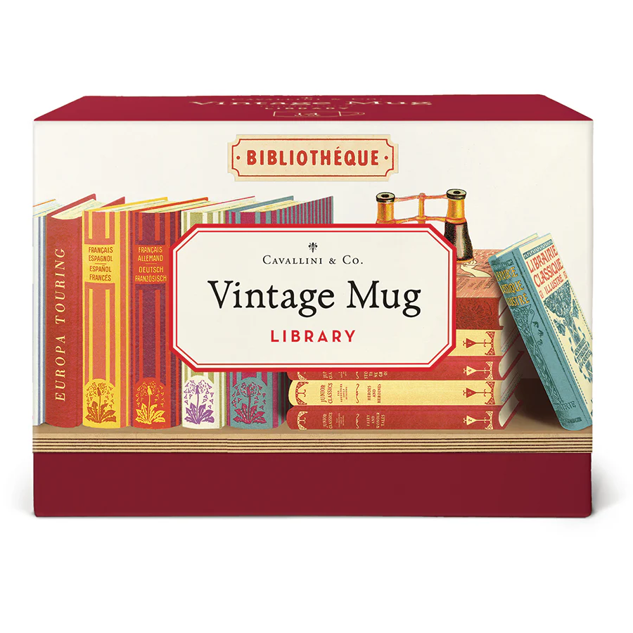 Cavallini & Co. Vintage Mug - Library Books - Image 2