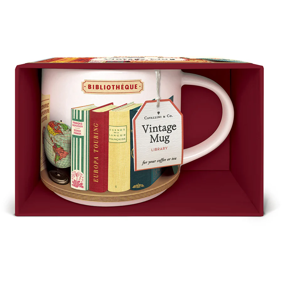 Cavallini & Co. Vintage Mug - Library Books - Image 3