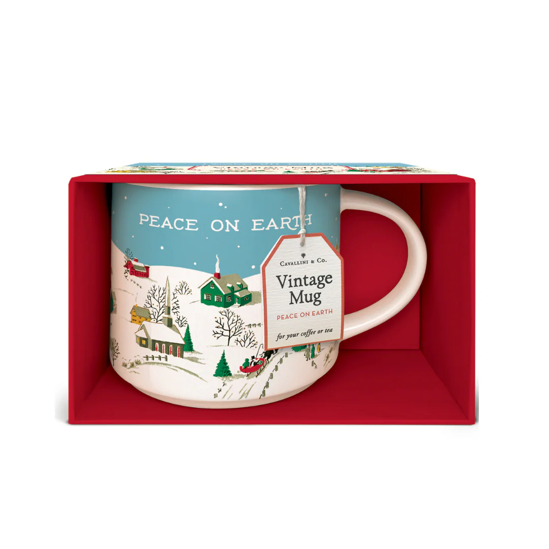 Cavallini & Co. Vintage Mug - Peace on Earth - Image 2
