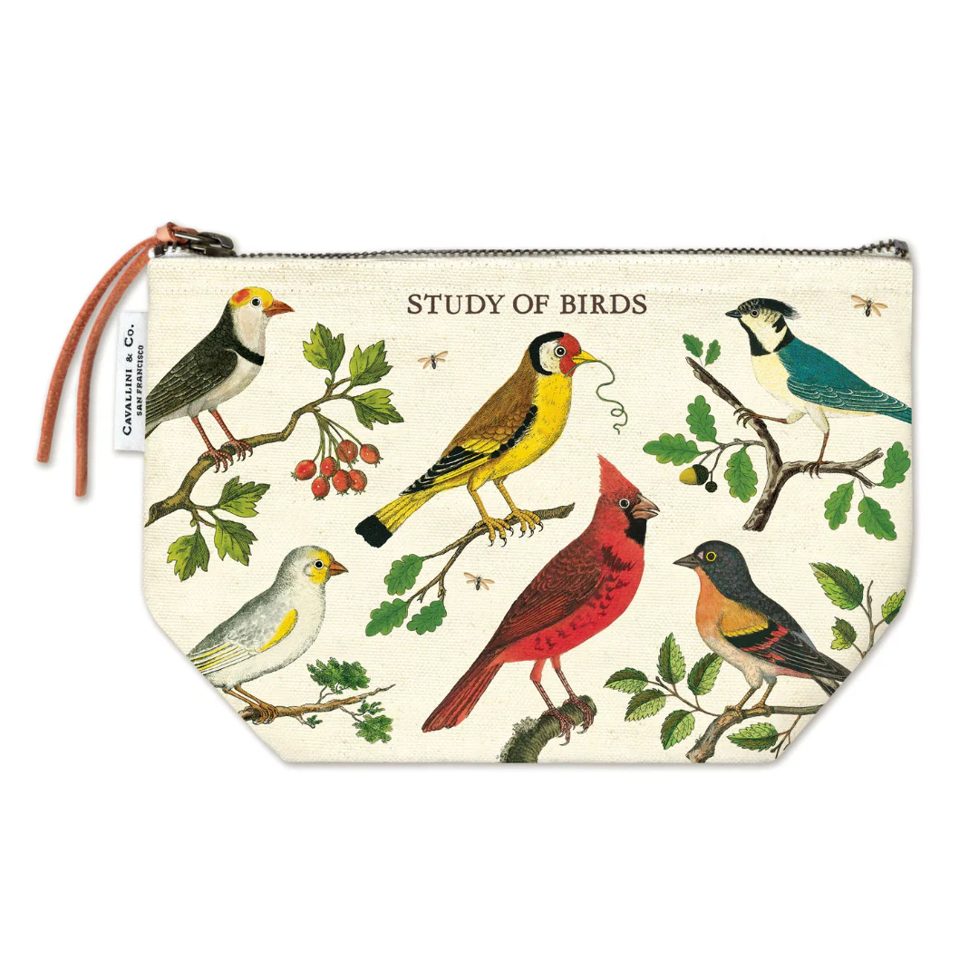 Cavallini & Co. Vintage Pouch - Birds