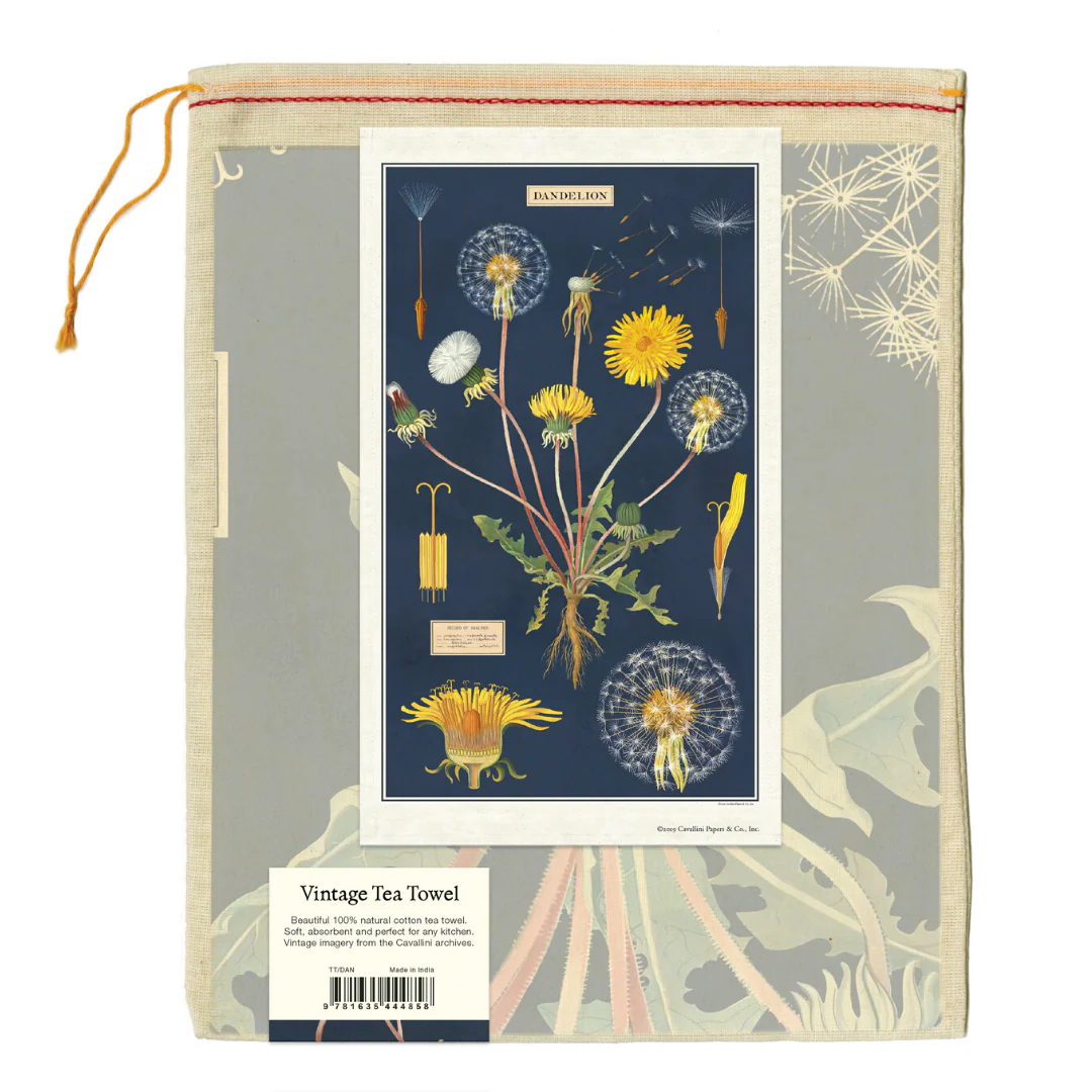 Cavallini & Co. Tea Towel - Dandelion - Image 2