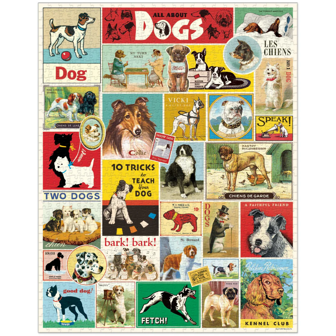 Cavallini & Co. 1000 Piece Puzzle - Dogs - Image 2