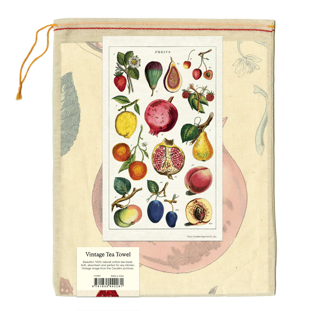 Cavallini & Co. Tea Towel - Fruit - Image 2