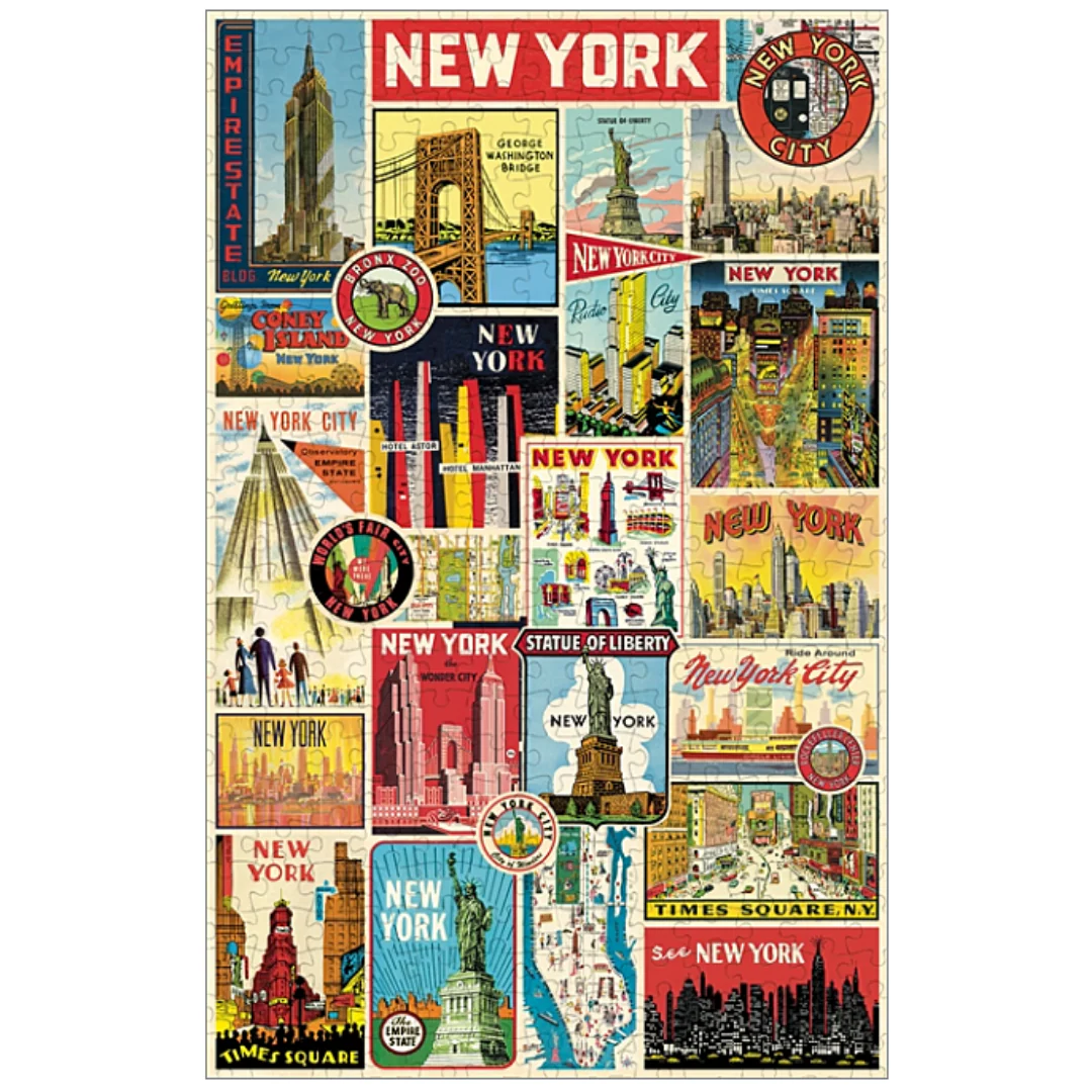 Cavallini & Co. 500 Piece Puzzle - NYC Collage - Image 3