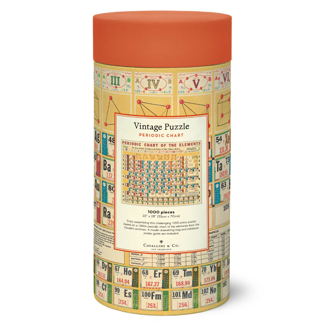 Cavallini & Co. 1000 Piece Puzzle - Periodic Chart - Image 3
