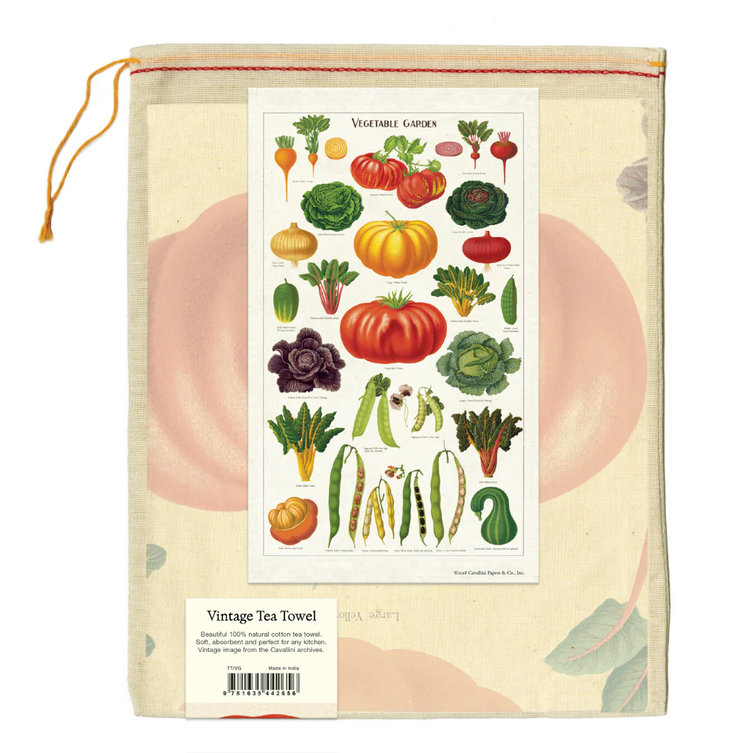 Cavallini & Co. Tea Towel - Vegetable Garden - Image 2