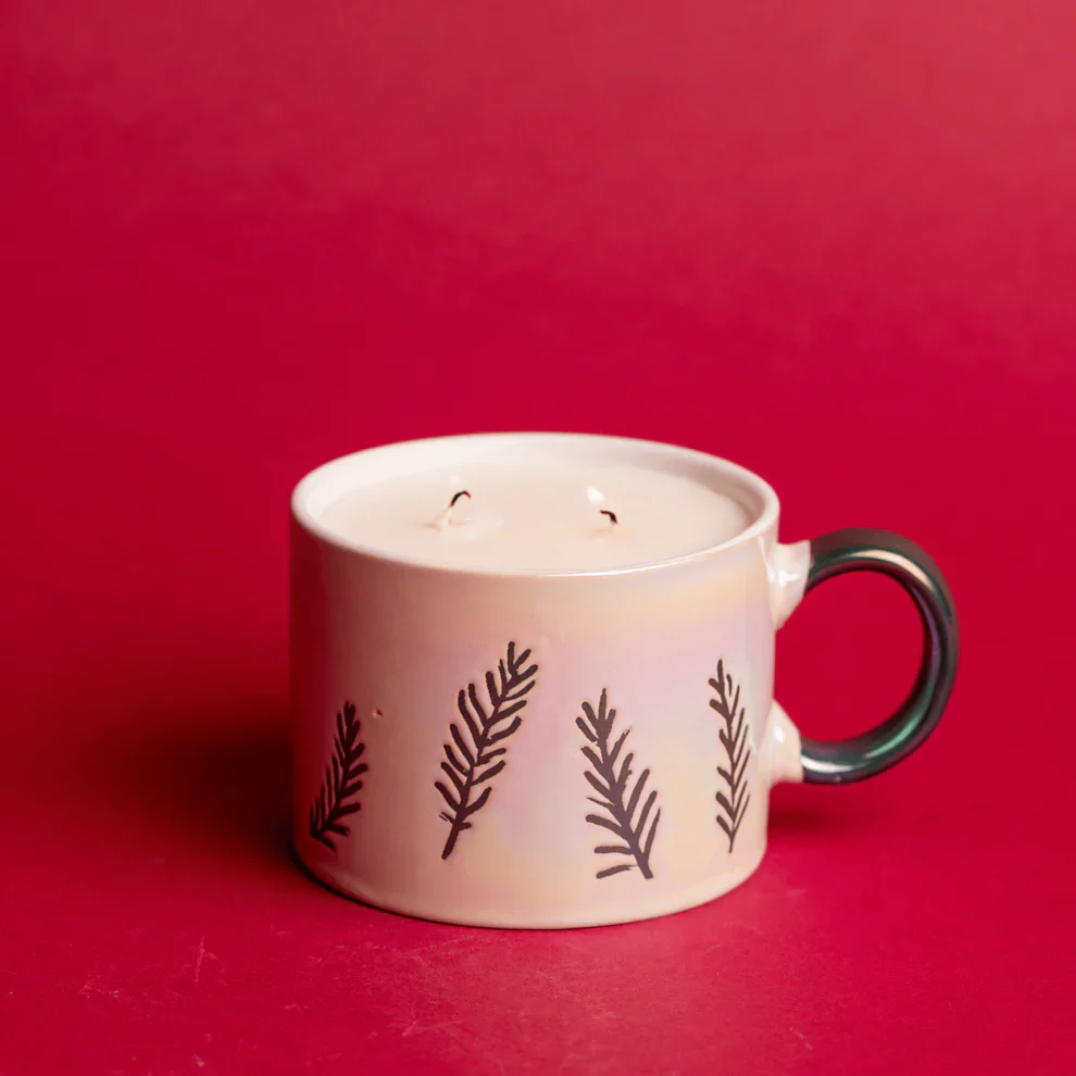 Ceramic Mug w/ Etching - Cypress & Fir - White - Image 2