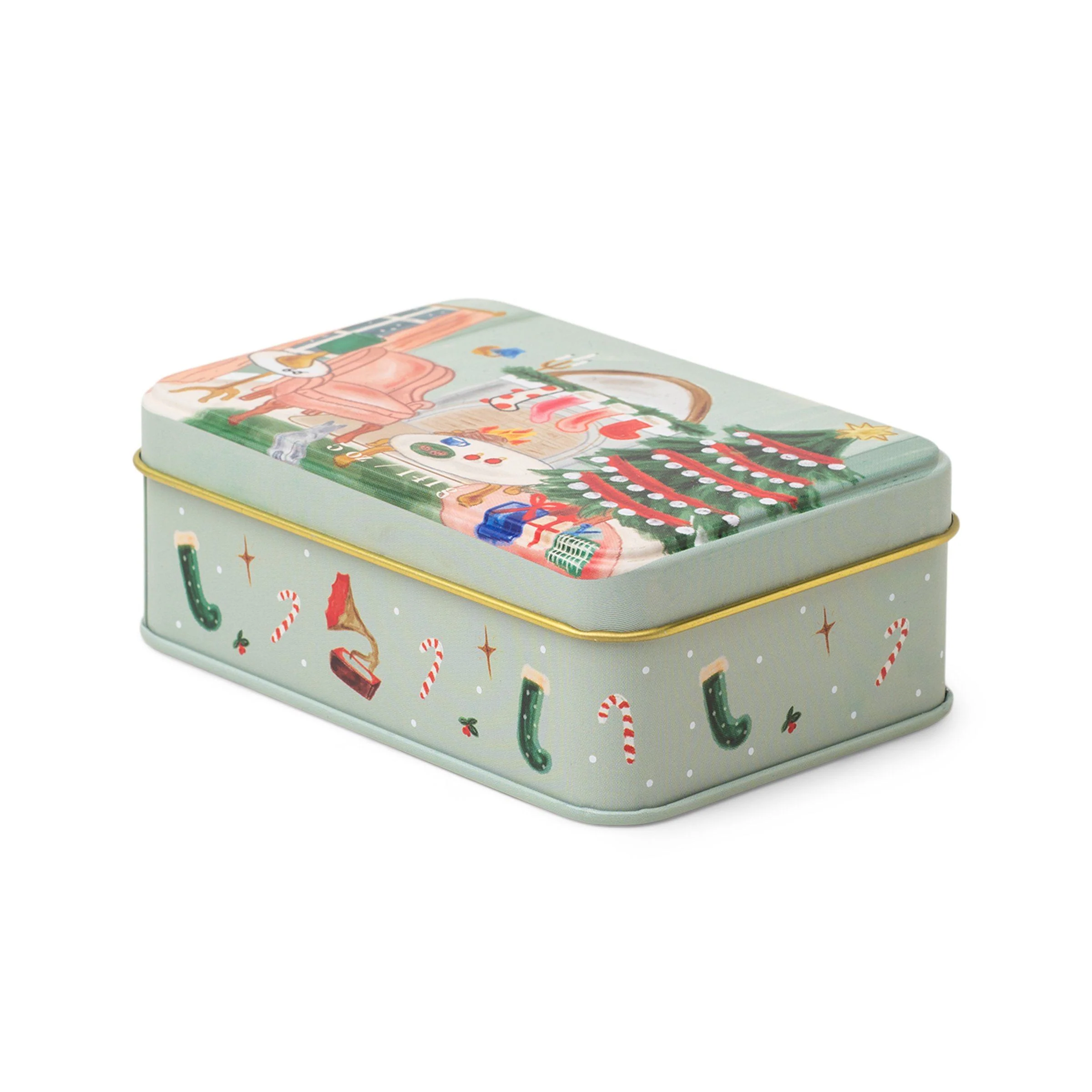 Holiday 5 oz Candle Tin - Persimmon + Chestnut - Image 2