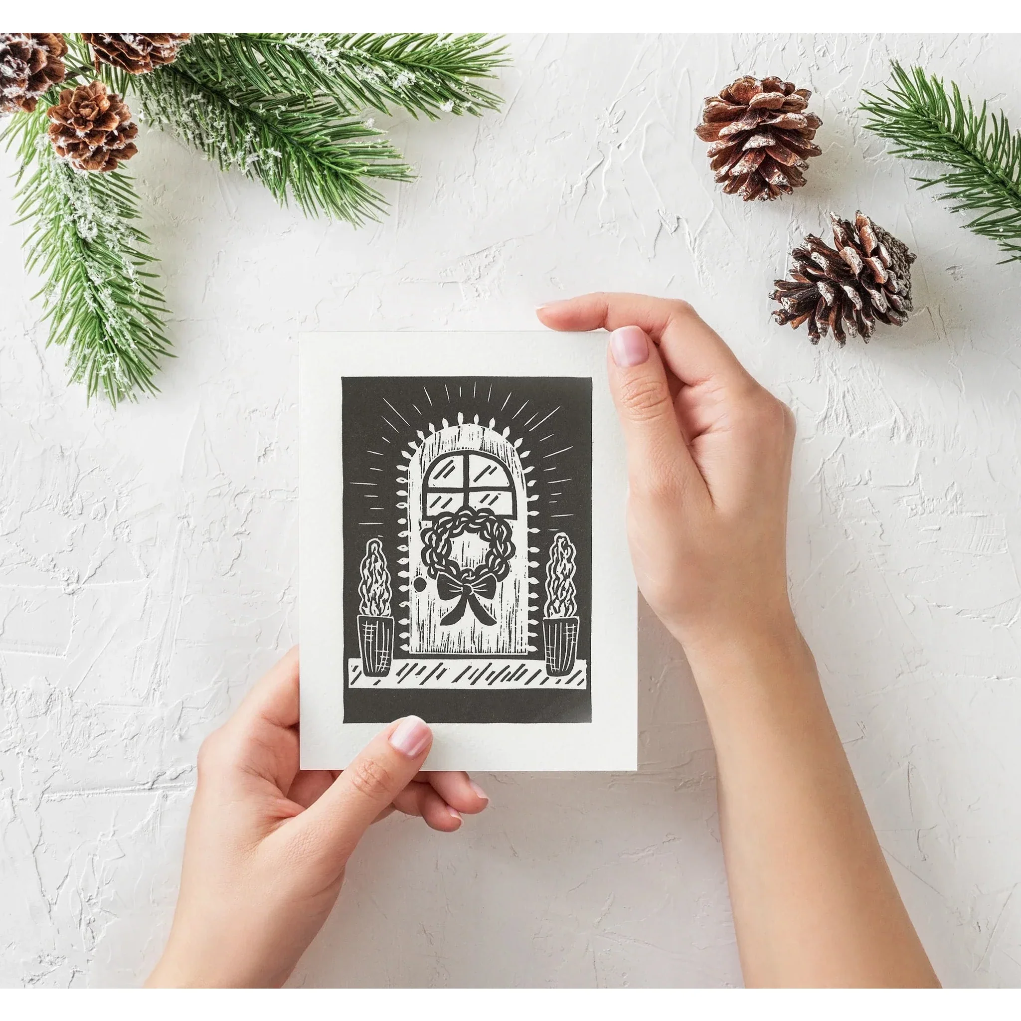Christmas Wreath Holiday Card - Image 2