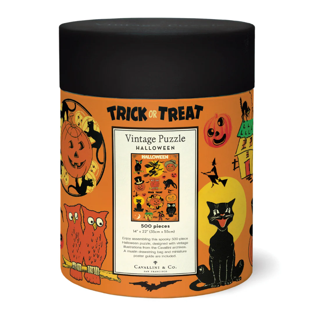 Cavallini & Co. 500 Piece Puzzle - Halloween - Image 2