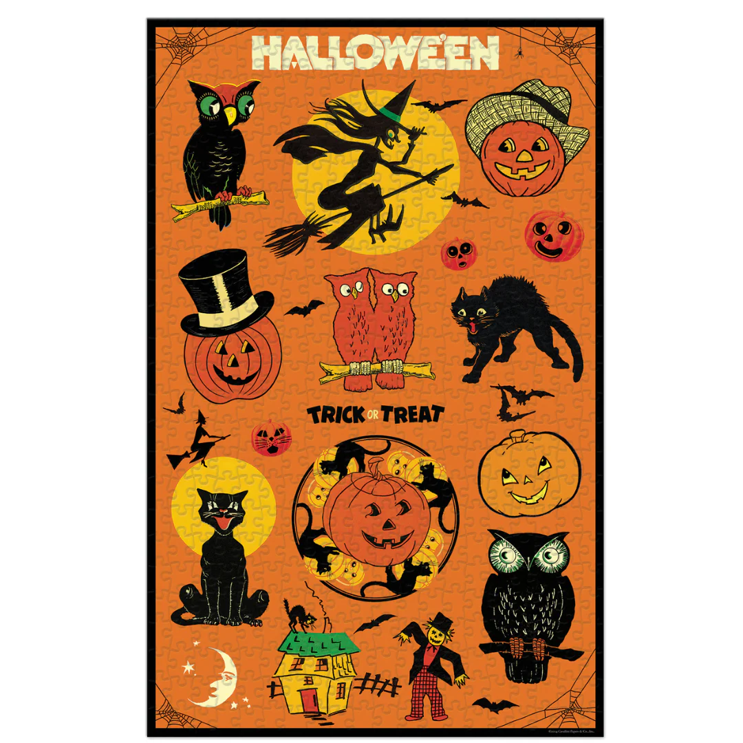 Cavallini & Co. 500 Piece Puzzle - Halloween - Image 3