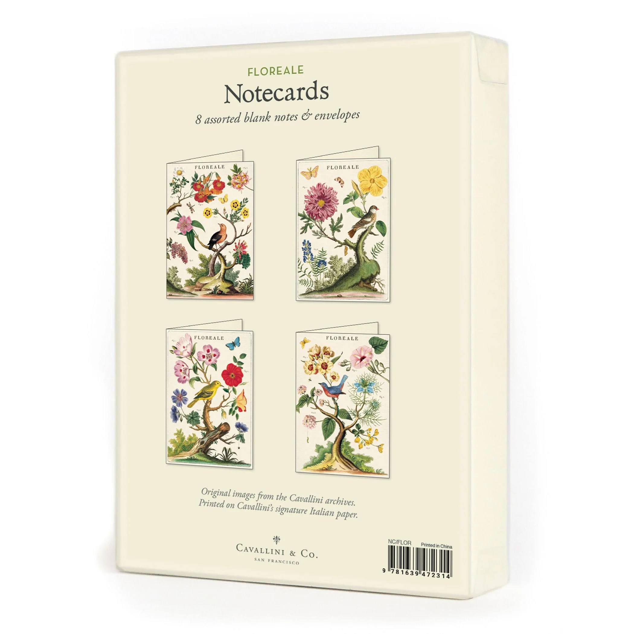 Cavallini & Co. Boxed Note Cards - Floreale - Image 2