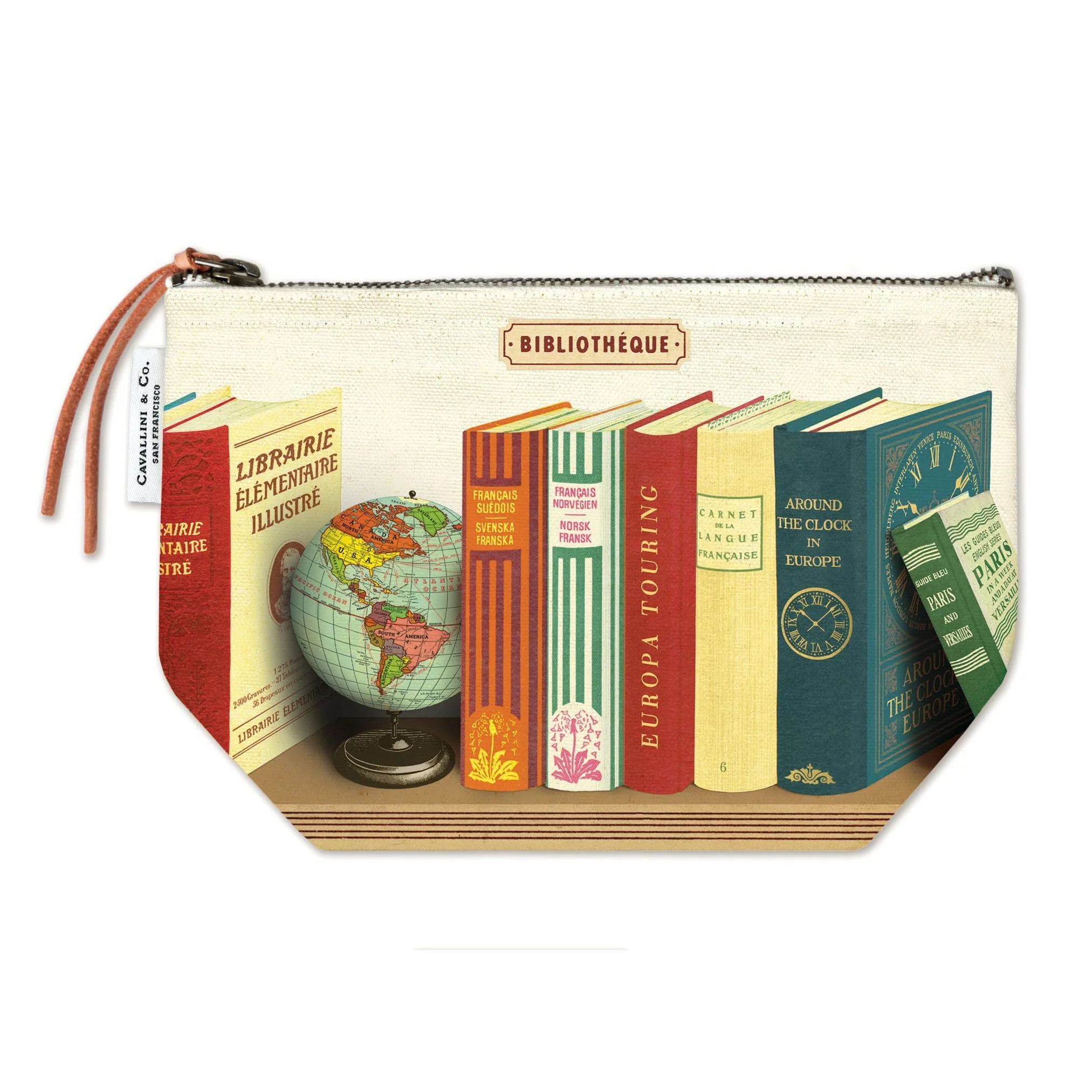 Cavallini & Co. Vintage Pouch - Library Book