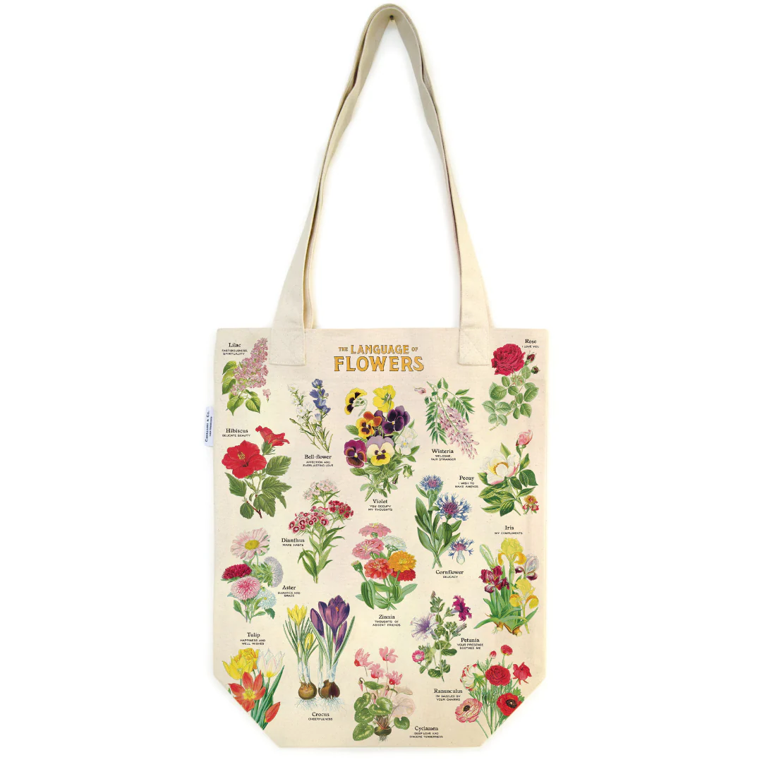 Cavallini & Co. Tote Bag - Language of Flowers - Image 2
