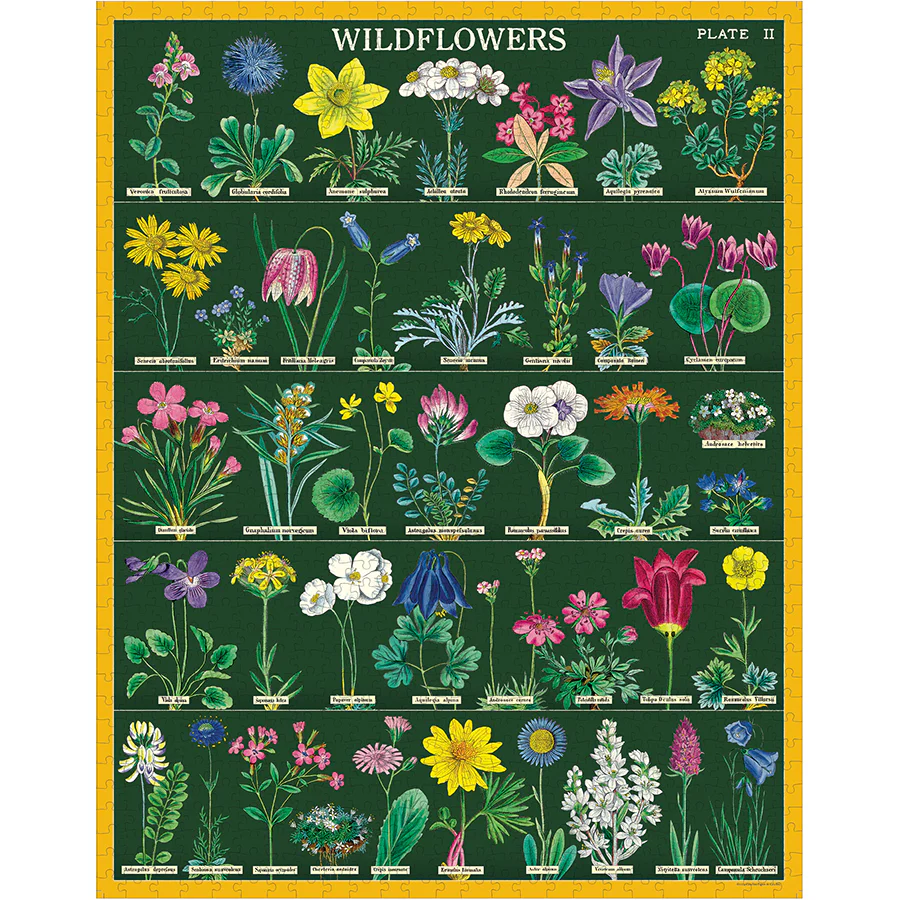 Cavallini & Co. 1000 Piece Puzzle - Wildflowers 2 - Image 2