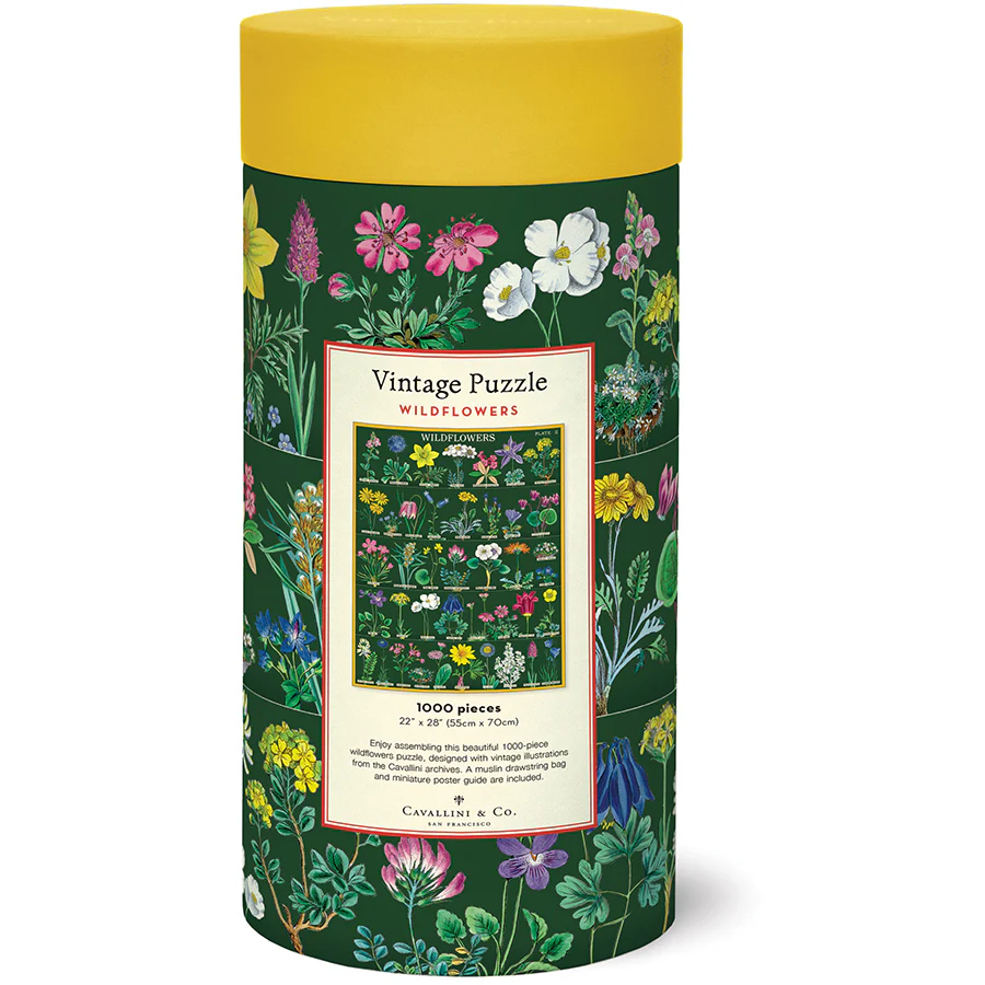 Cavallini & Co. 1000 Piece Puzzle - Wildflowers 2 - Image 3