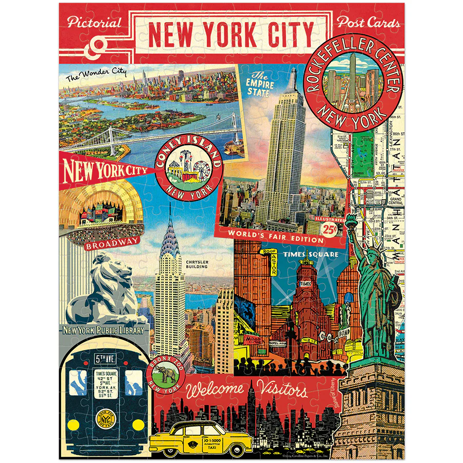 Cavallini & Co. 240 Piece Mini Puzzle - New York City - Image 2