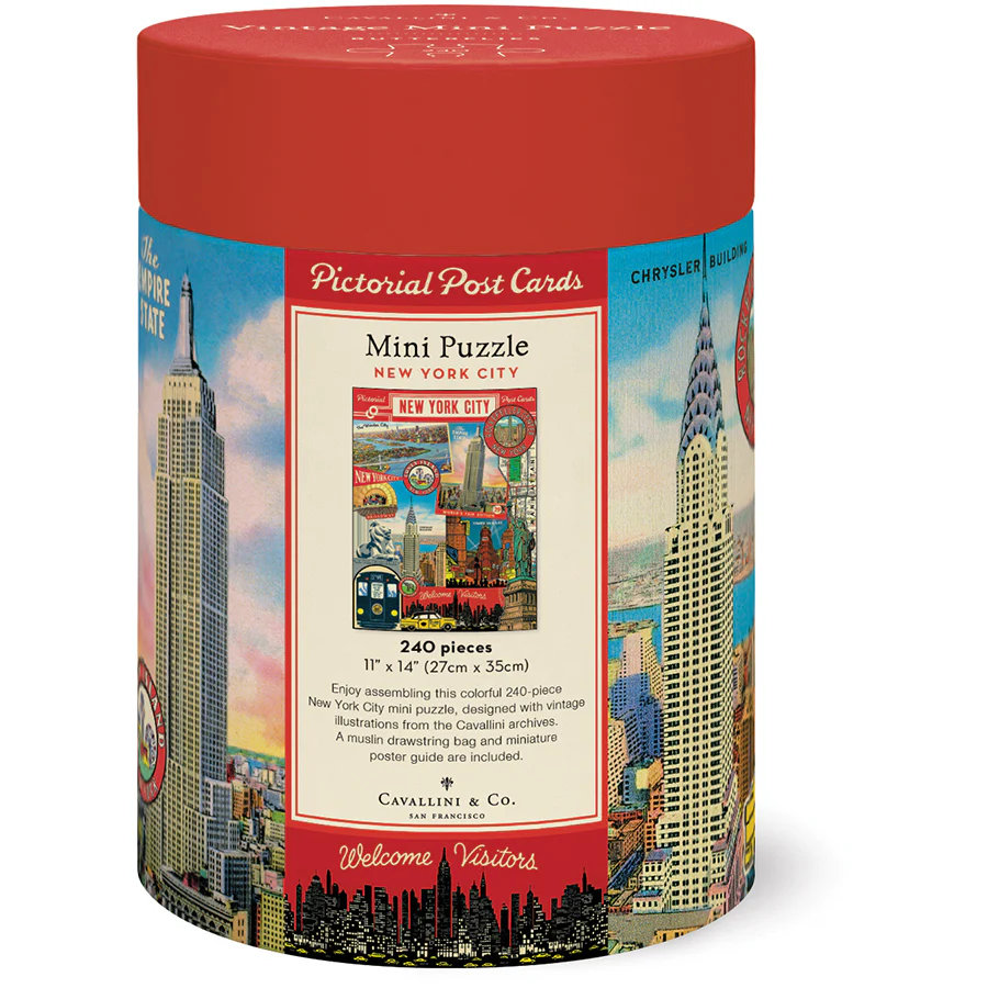 Cavallini & Co. 240 Piece Mini Puzzle - New York City - Image 3