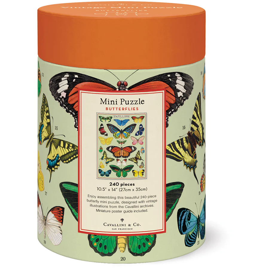Cavallini & Co. 240 Piece Mini Puzzle - Butterflies - Image 3