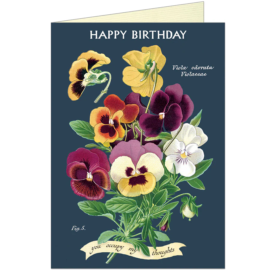 Cavallini & Co. Greeting Card - Happy Birthday Violet