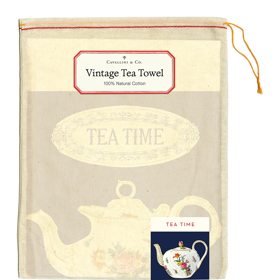Cavallini & Co. Tea Towel -Tea Time